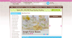 Desktop Screenshot of elegantbabyfavors.com